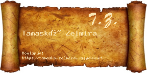 Tamaskó Zelmira névjegykártya